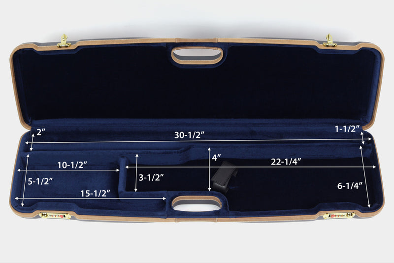 Negrini OU/SxS Deluxe Shotgun Case 1605LX/5138