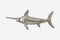 Swordfish Pewter Pin