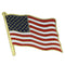 American Flag Pewter Pin