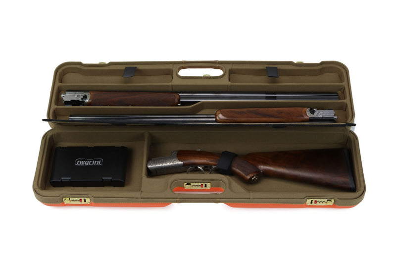 Negrini WINGS Khaki Blaze OU/SxS Deluxe Hunting Combo Shotgun Case – 1621BLXP/6275