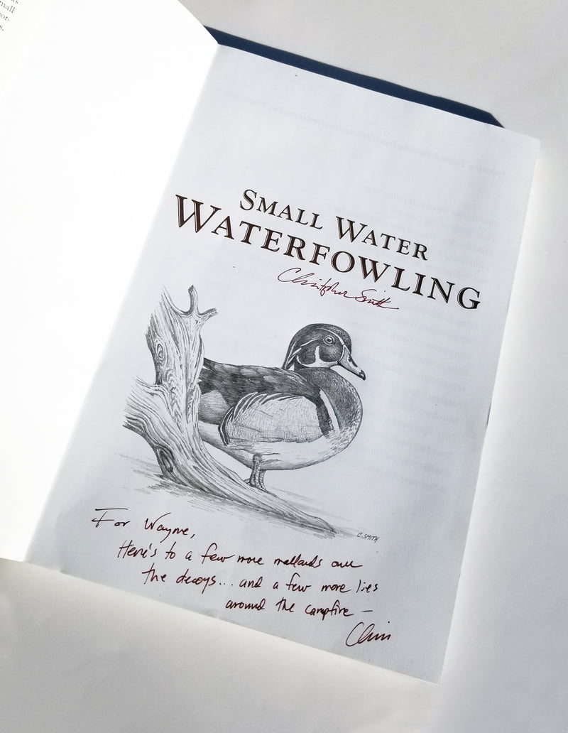 Small Water Waterfowling - Inscribed/Drawing Included