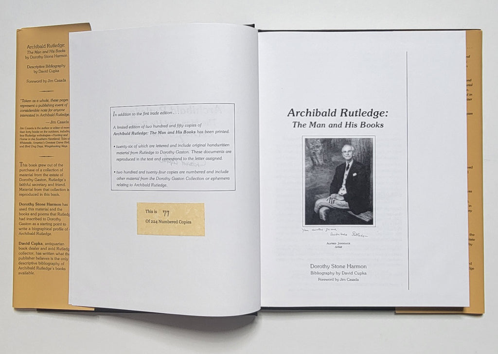 Archibald Rutledge The Man and His Books Sporting Classics Store