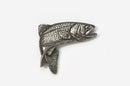Jumping Rainbow Trout Pewter Pin
