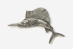 Sailfish Pewter Pin