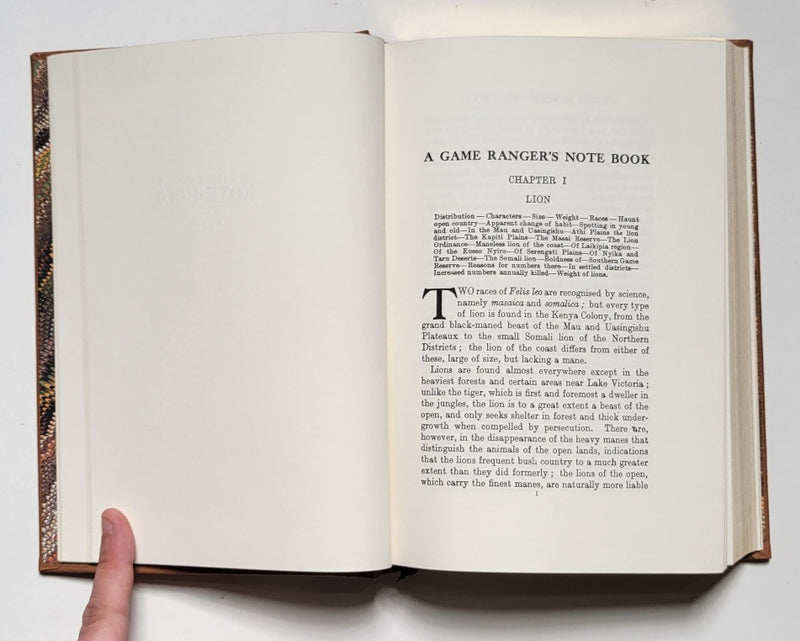 A Game Ranger’s Note-Book