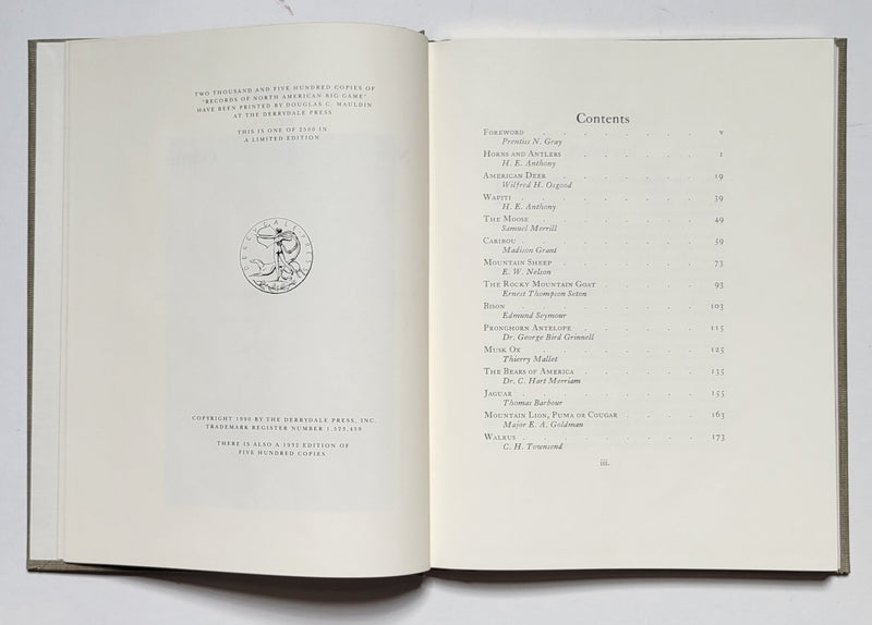 Records of North American Big Game