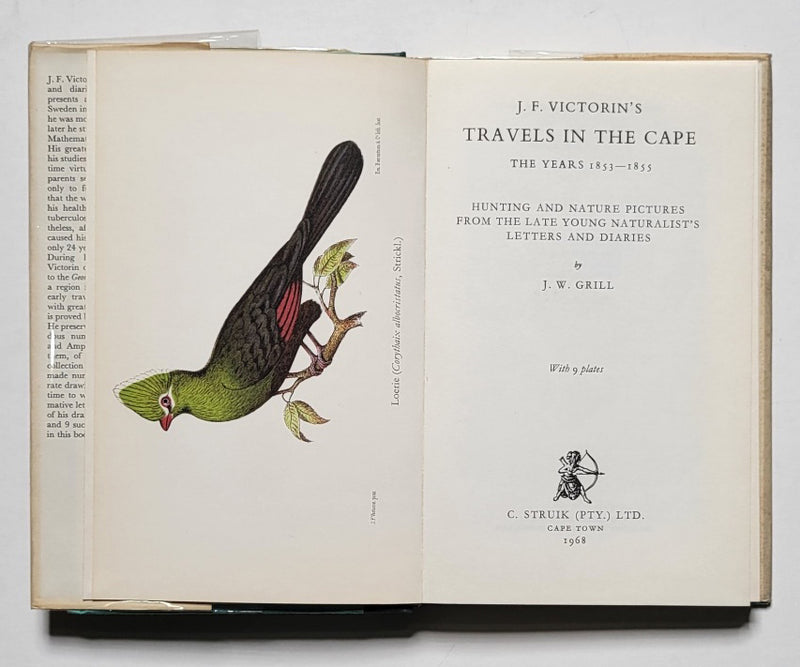 J. F. Victorin’s Travels in the Cape: The Years 1853-1855