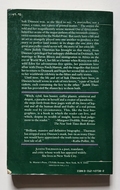 Isak Dinesen: The Life of a Storyteller