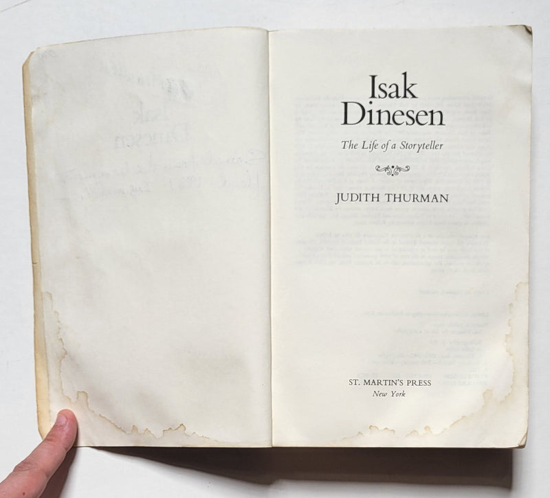 Isak Dinesen: The Life of a Storyteller