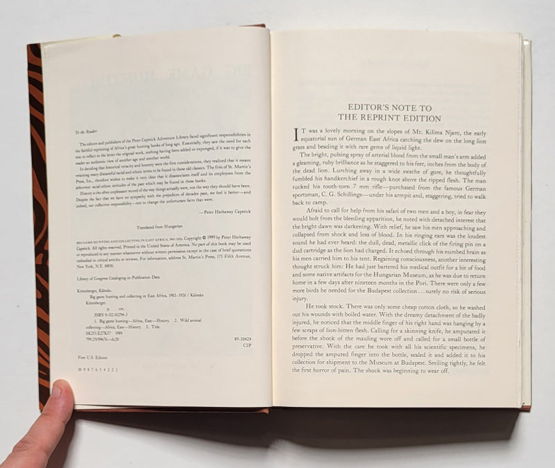 Big Game Hunting and Collecting in East Africa, 1903-1926