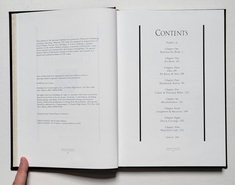 The Sporting Craftsmen: A Complete Guide to Contemporary Makers of Custom- Built Sporting Equipment