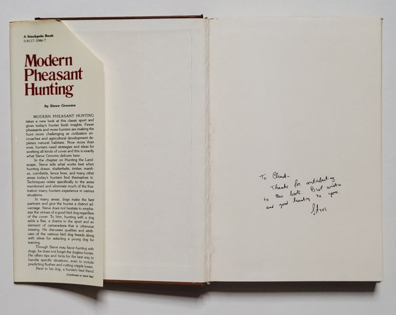 Modern Pheasant Hunting Book by Steve Grooms
