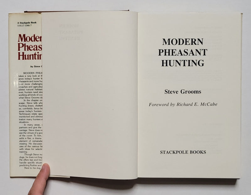 Modern Pheasant Hunting Book by Steve Grooms