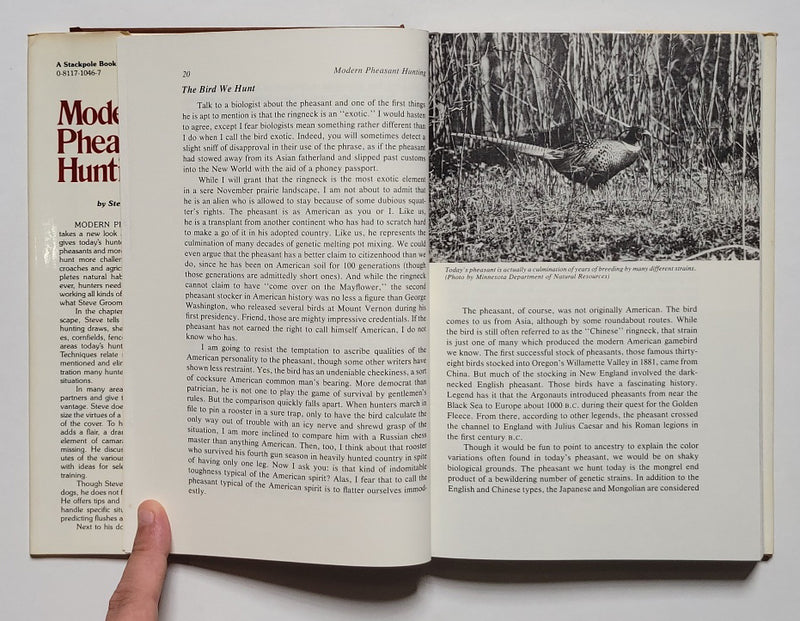 Modern Pheasant Hunting Book by Steve Grooms
