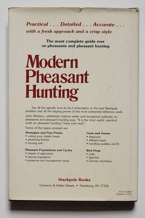 Modern Pheasant Hunting Book by Steve Grooms
