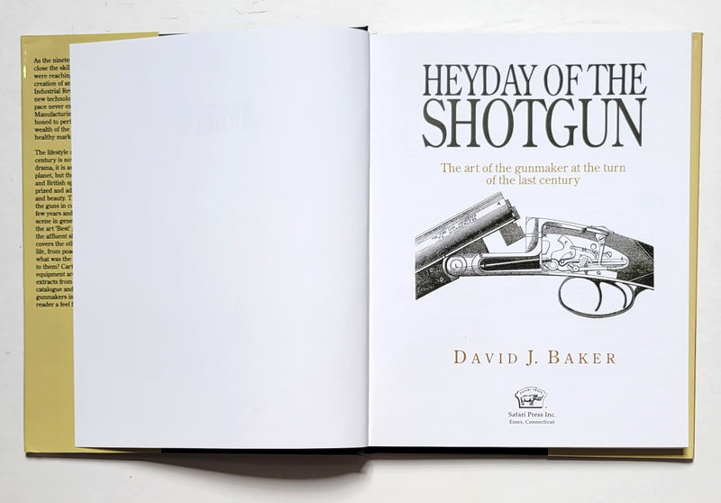 Heyday of the Shotgun: The Art of the Gunmaker at the Turn of the Last Century