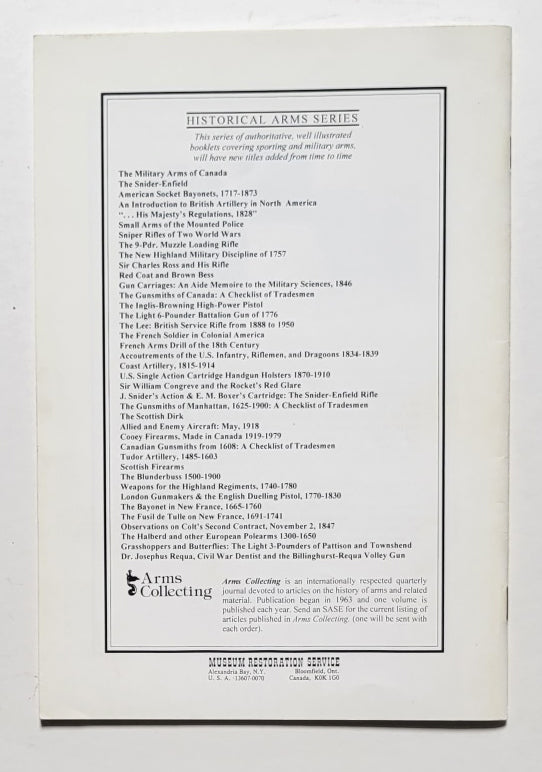The London Gun Trade, 1850-1920: A Checklist of Tradesmen