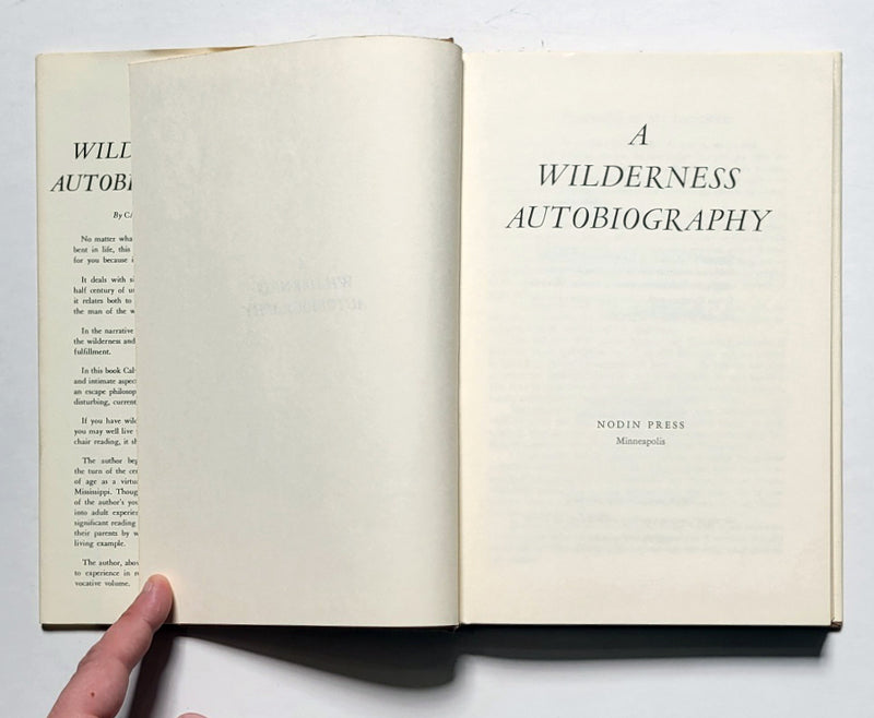 A Wilderness Autobiography