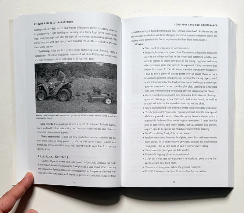 Wildlife and Woodlot Management: A Comprehensive Handbook for Food Plot and Habitat Development