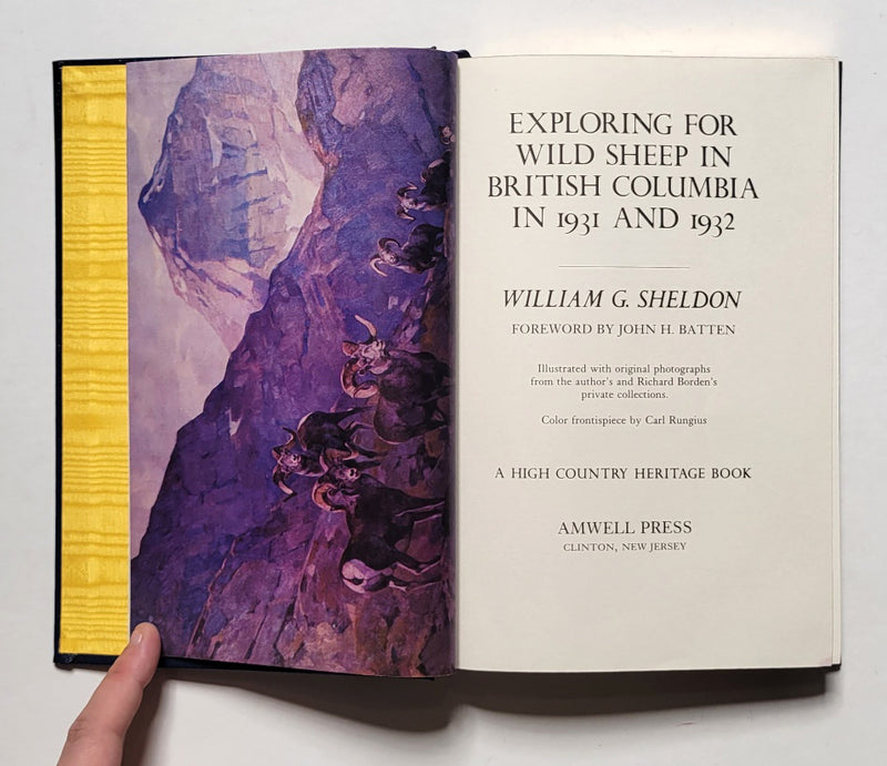 Exploring For Wild Sheep in British Columbia in 1931 and 1932