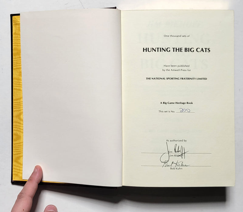 Hunting the Big Cats Two Volume Set