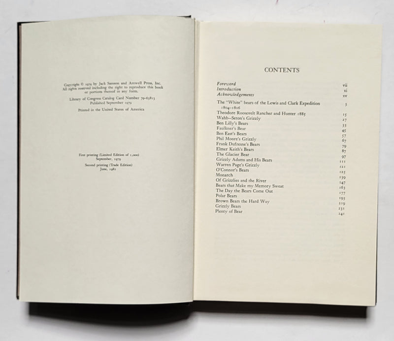 The Bear Book and The Grizzly Book (2 Volume Set)