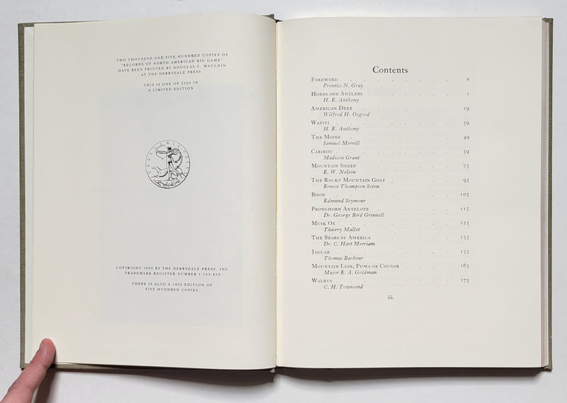 Records of North American Big Game