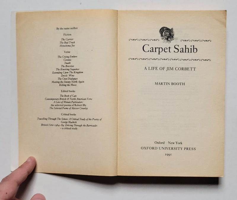 Carpet Sahib: A Life of Jim Corbett