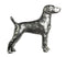 Weimeraner Pewter Pin