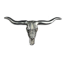 Longhorn Steer Skull Pewter Pin