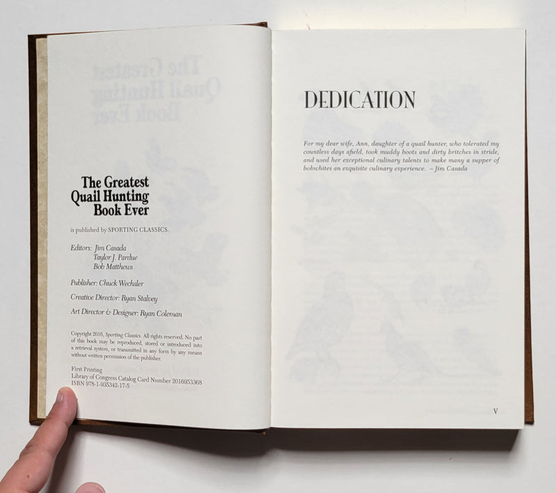 The Greatest Quail Hunting Book Ever