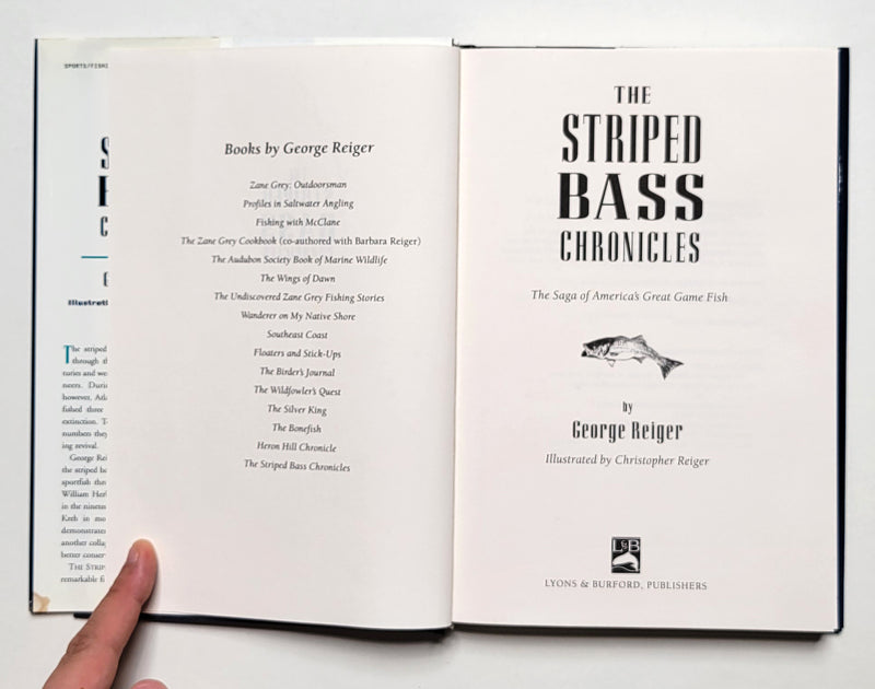 The Striped Bass Chronicles: The Saga of America’s Great Game Fish
