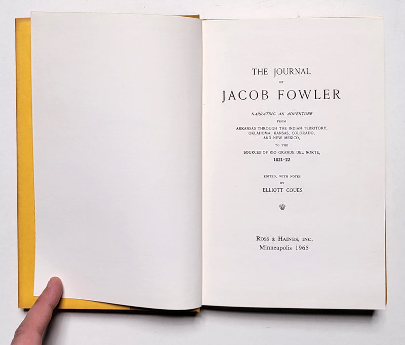The Journal of Jacob Fowler