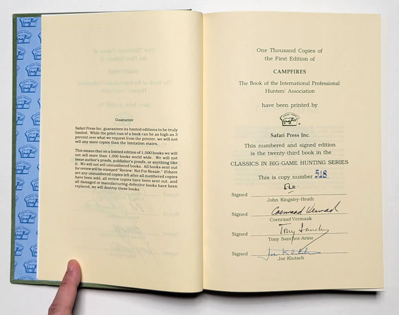 Campfires: The Book of the International Professional Hunters ‘ Association