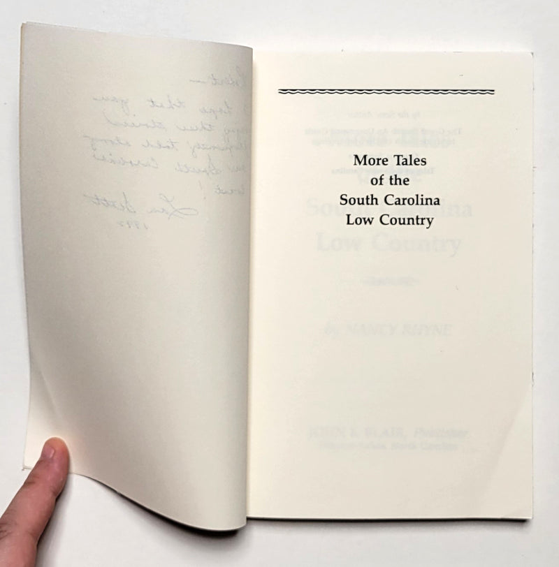 More Tales of the South Carolina Low Country
