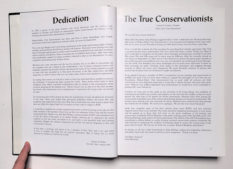 A Hunting Heritage: Fifty Years of Shikar-Safari Club International, 1952-2002