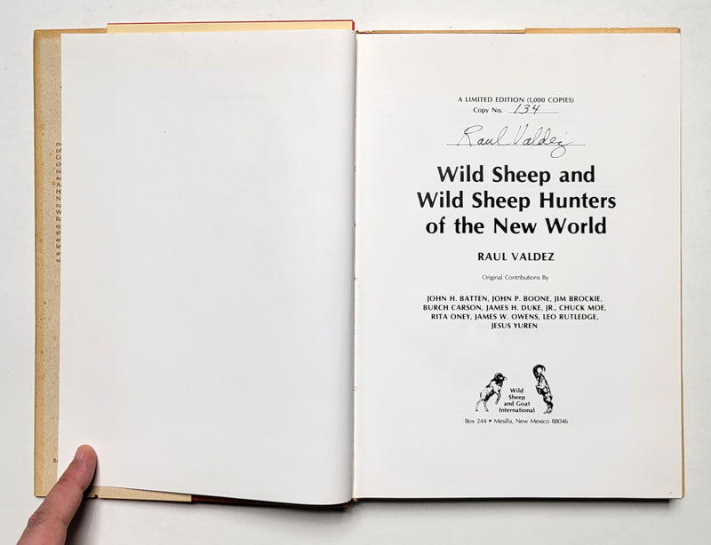 Wild Sheep and Wild Sheep Hunters of the New World