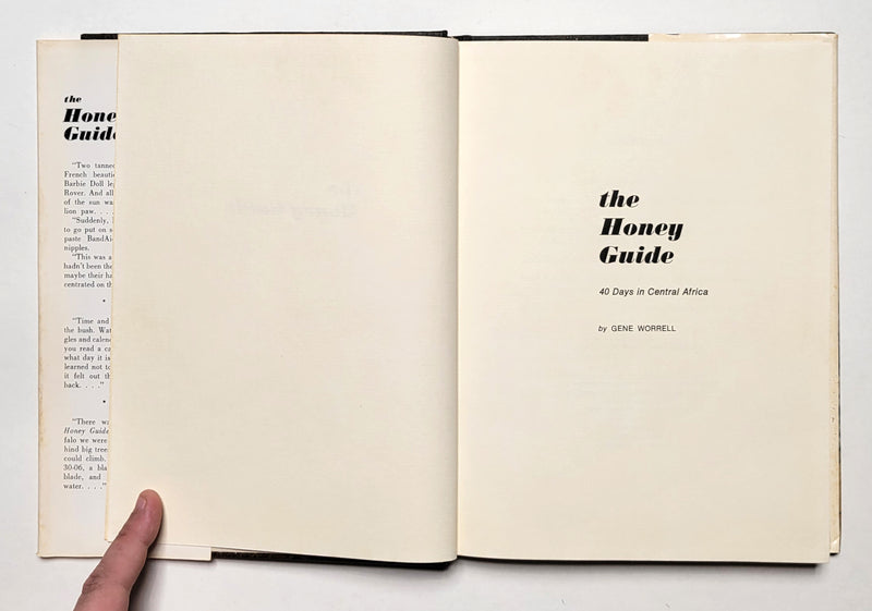 The Honey Guide: 40 Days in Central Africa