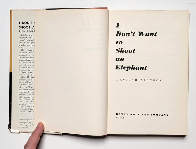 I Don’t Want to Shoot an Elephant