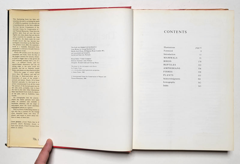The Red Book: Wildlife in Danger