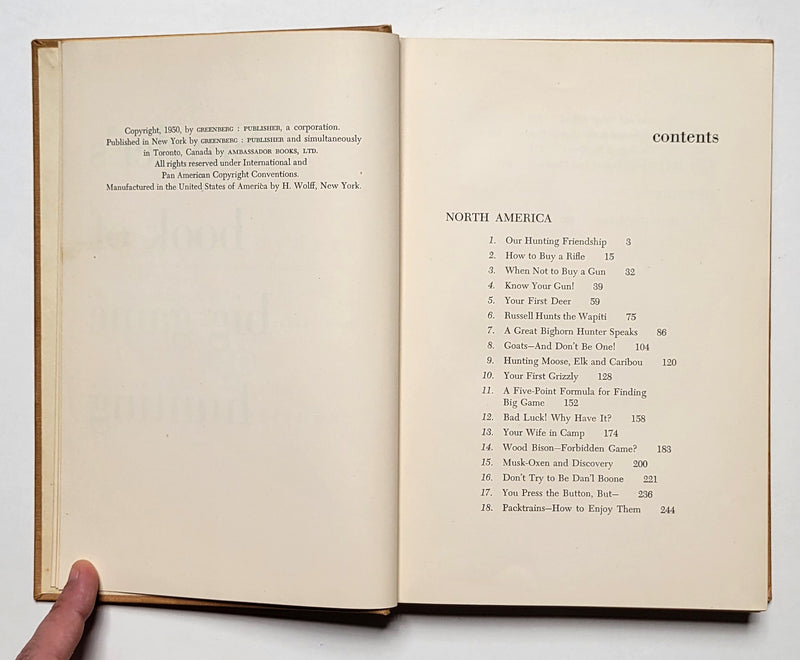 Snyder’s Book of Big Game Hunting