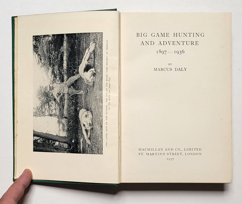Big Game Hunting and Adventure, 1897-1936