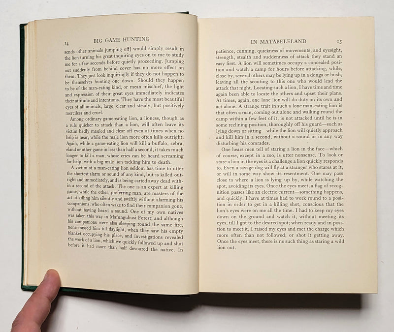 Big Game Hunting and Adventure, 1897-1936