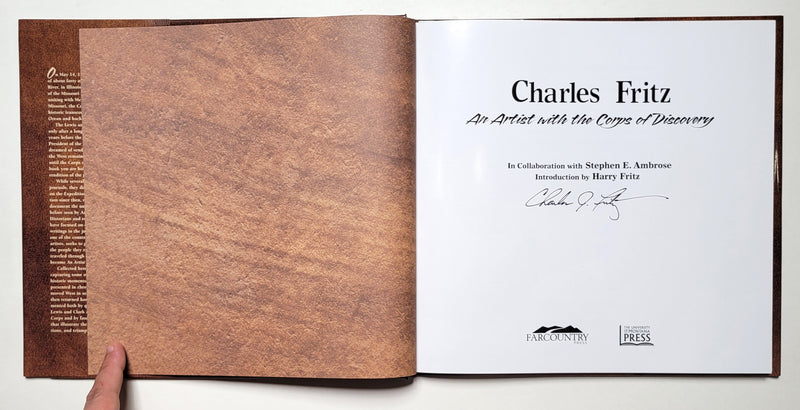 Charles Fritz: An Artist with the Corps of Discovery; Signed
