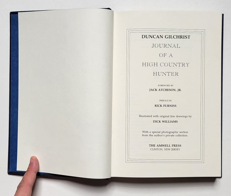 Journal of a High Country Hunter