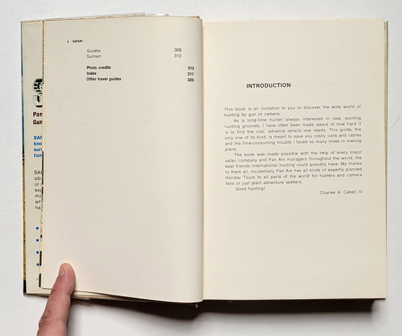 Safari: Pan Am’s Guide to Hunting with Gun and Camera Around the World