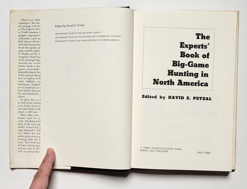 The Experts’ Book of Big-Game Hunting in North America