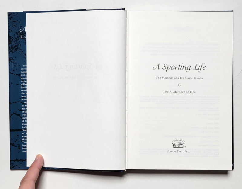 A Sporting Life: The Memoirs of a Big-Game Hunter