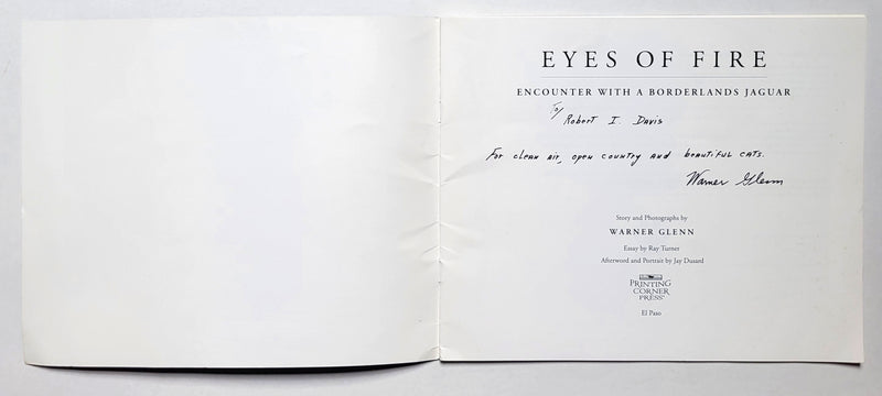 Eyes of Fire: Encounter with a Borderlands Jaguar