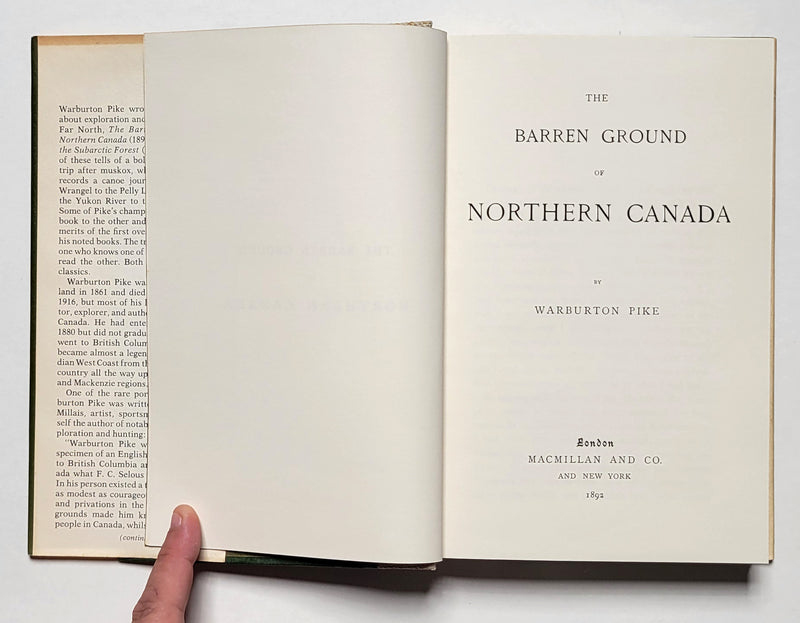 Journeys to the Barren Ground of Northern Canada 1889-1891 in Search of Musk-Ox